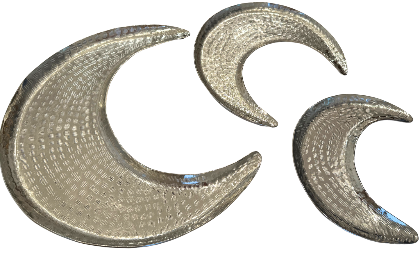 Crescent Moon Trays (Set of 3) – Silver or Gold
