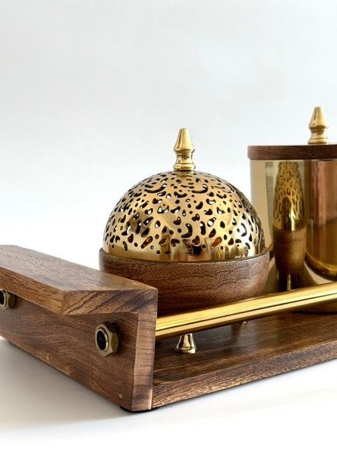 Golden Root Bukhoor Burner Set