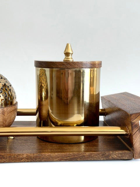 Golden Root Bukhoor Burner Set