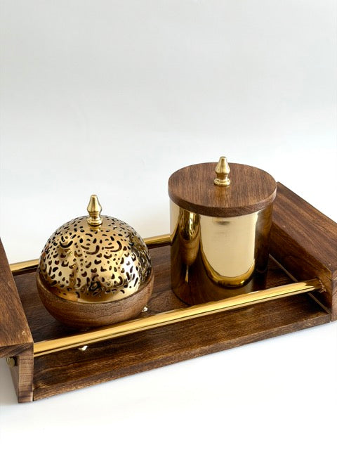 Golden Root Bukhoor Burner Set