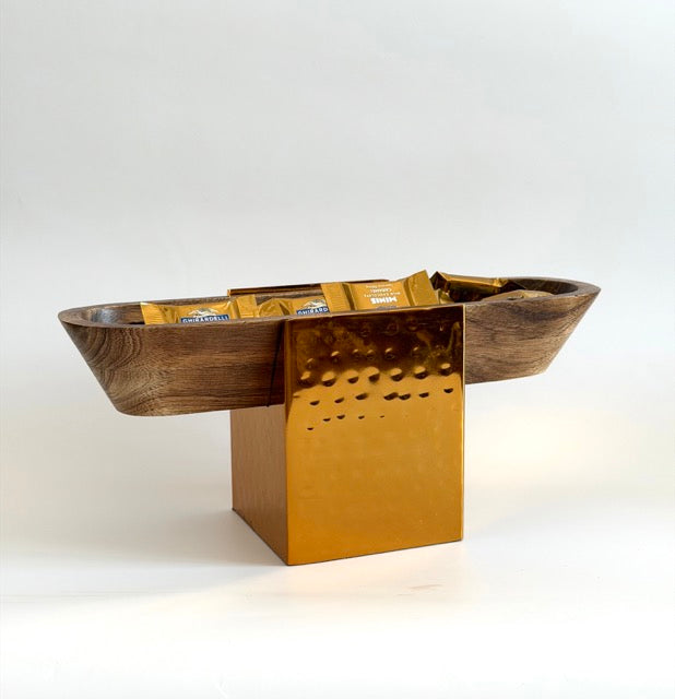 Golden Root Elevated Serving Bowls