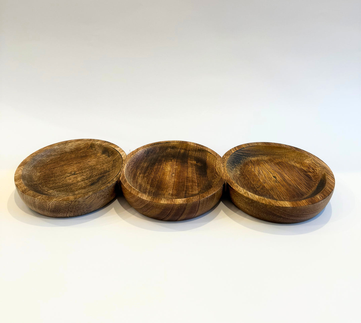 Gold & Wood Accent Storage Jars with Tray