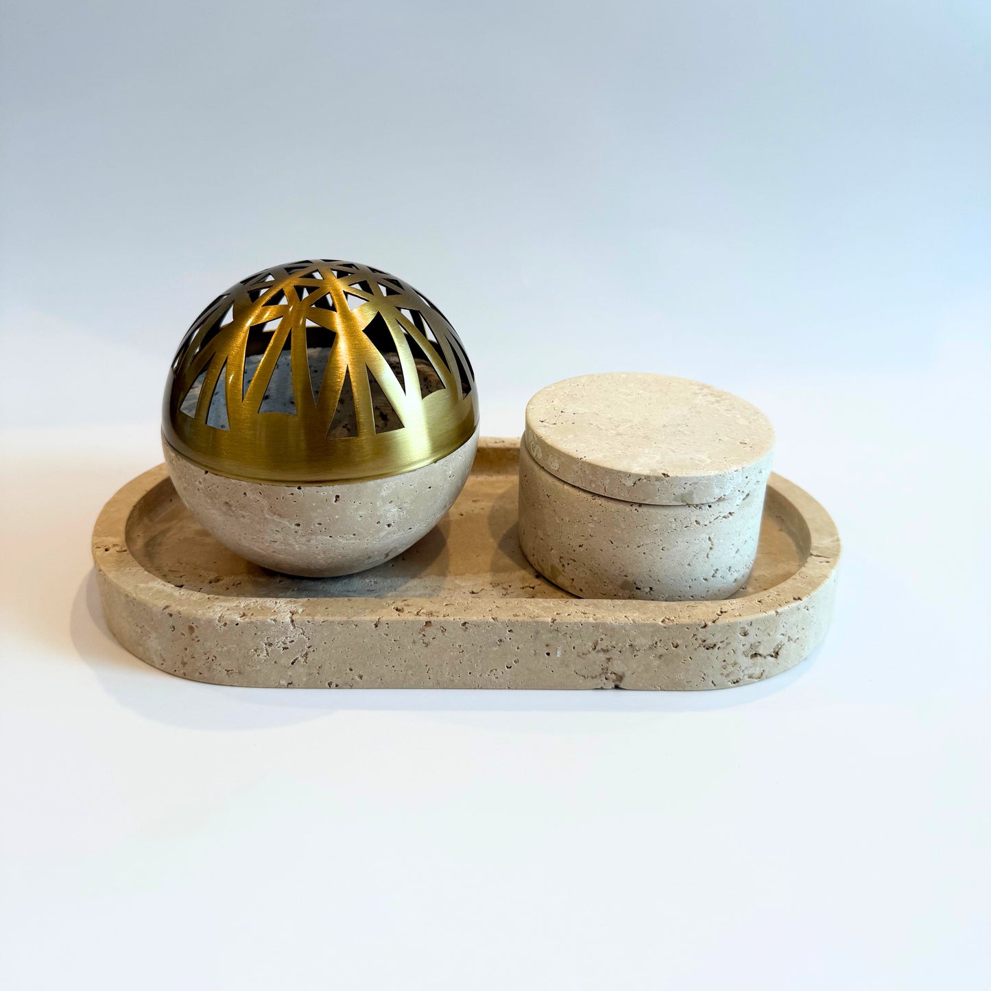 Stone & Brass Bukhour Set